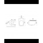 Pakabinamas unitazas Onil Black